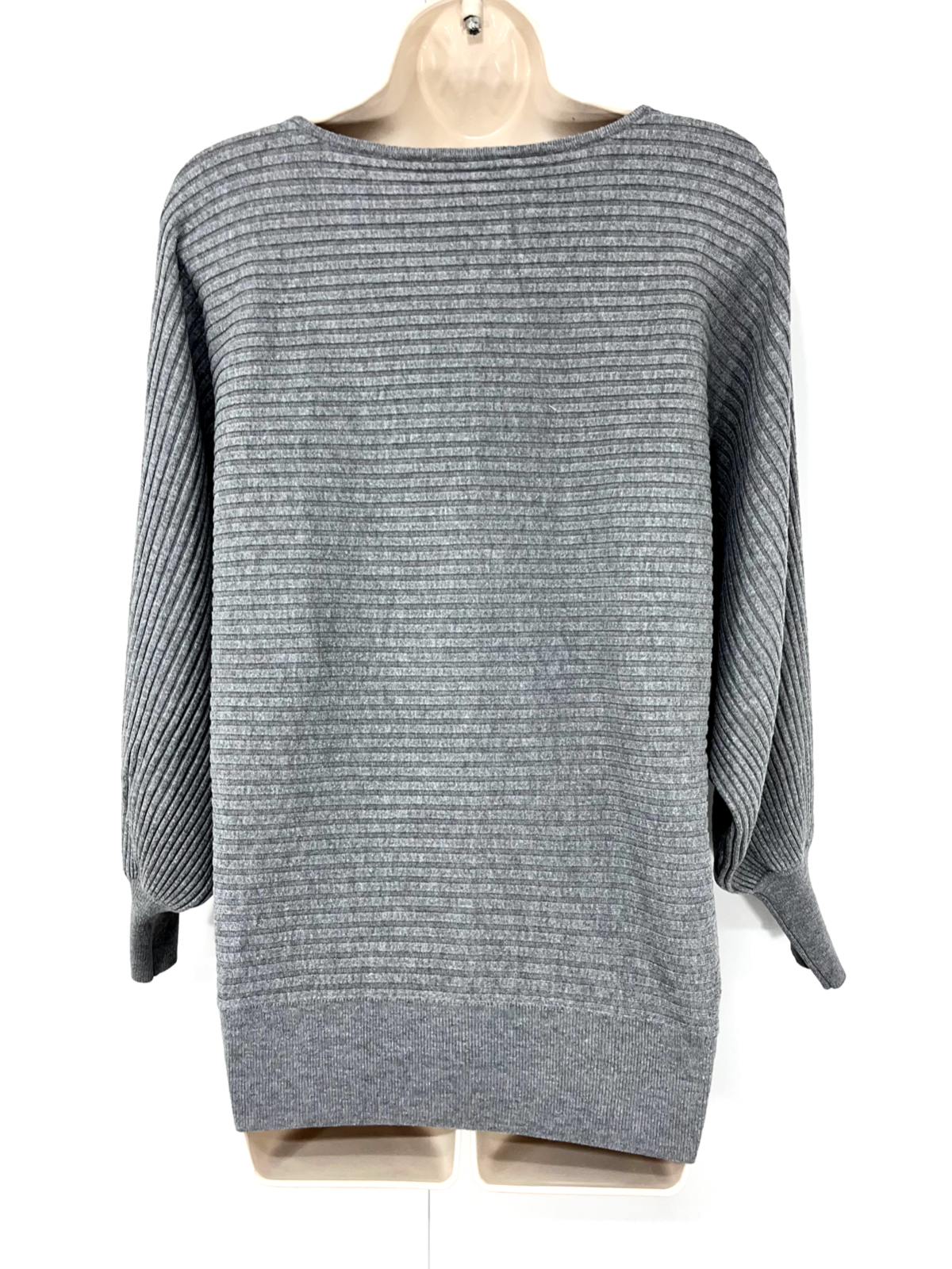 PHASE EIGHT Grey Soft Thin Knit Retro Classic Women's Batwing Jumper UK 8 10 S