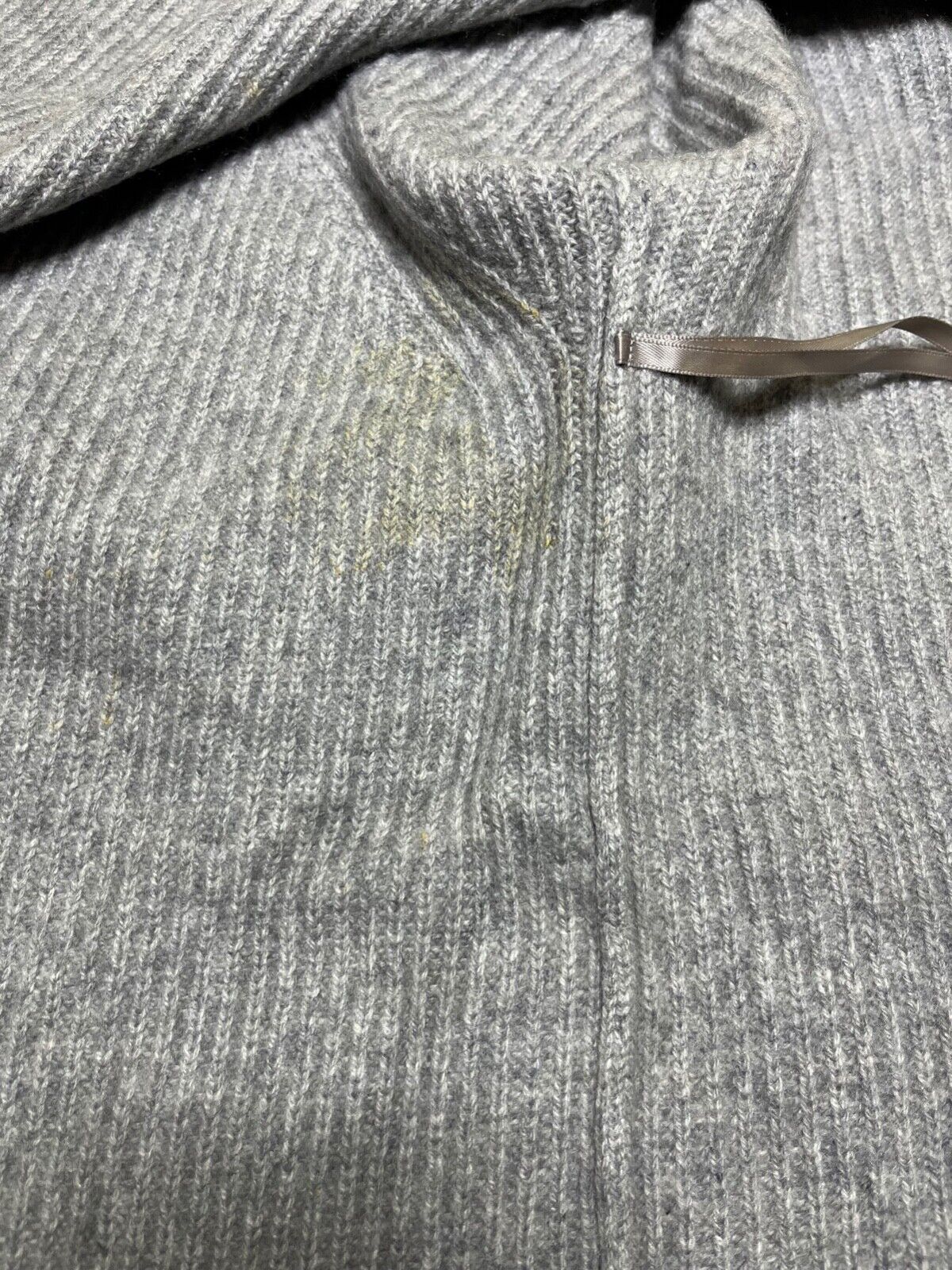 BANANA REPUBLIC Grey Pure CASHMERE Women's Chunky Boho Cardigan Shrug UK 6 8 XS