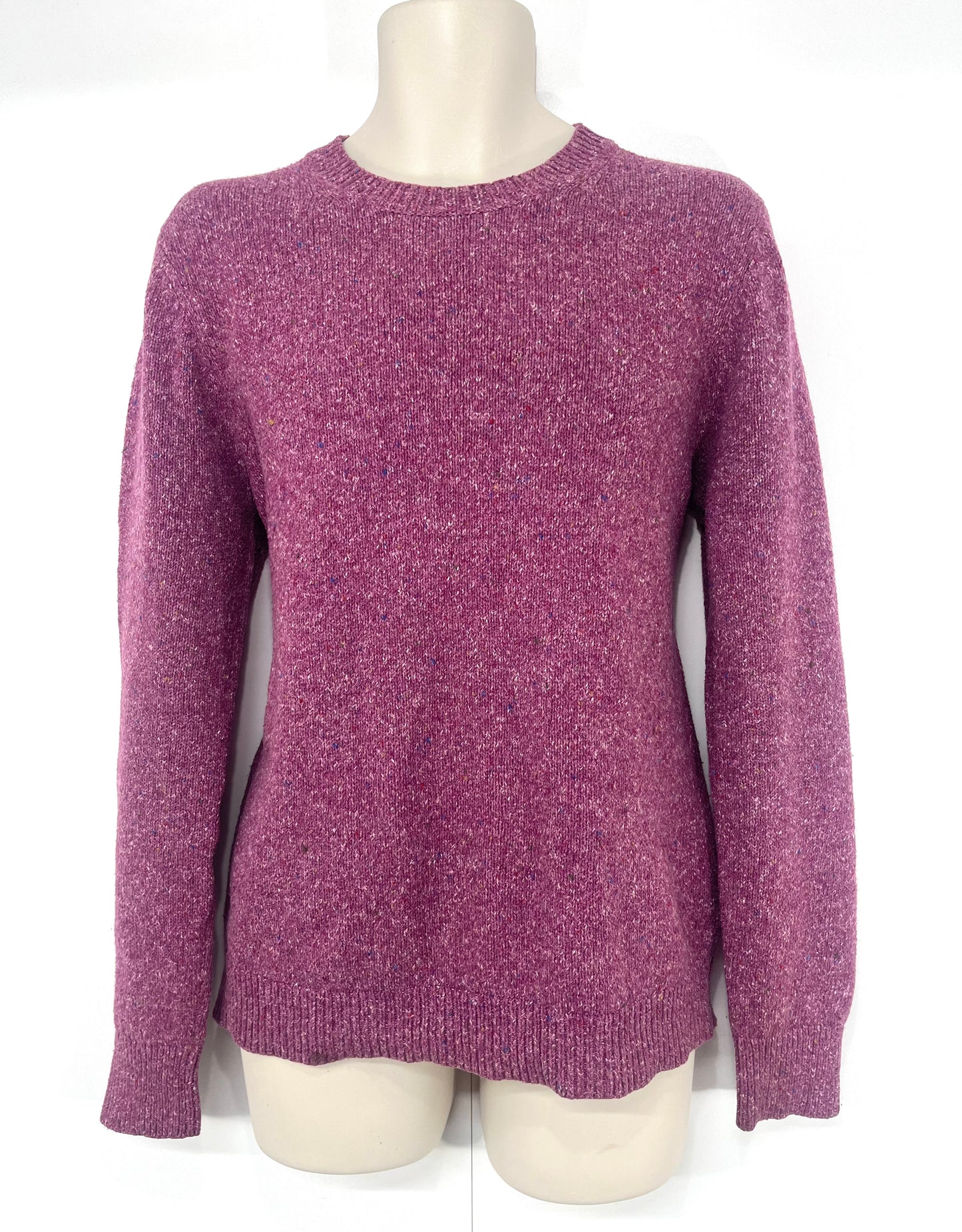 REISS Pink Mix COTTON Blend Soft Thin Knit Mens BRAUN Crew Neck Jumper size M
