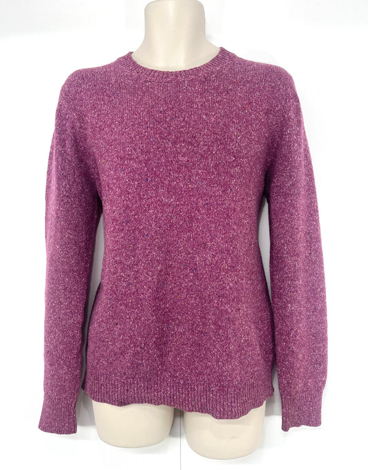 REISS Pink Mix COTTON Blend Soft Thin Knit Mens BRAUN Crew Neck Jumper size M