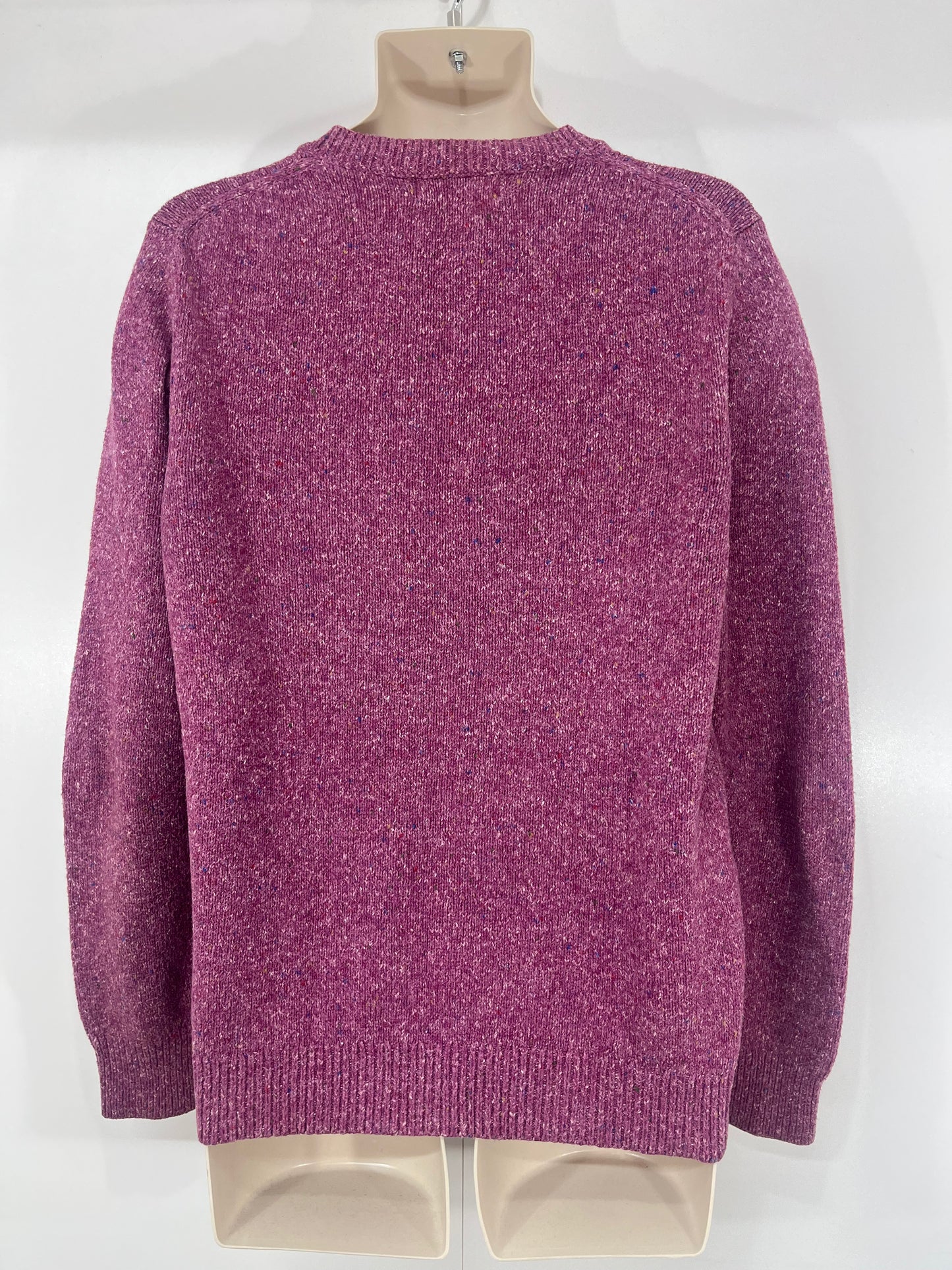 REISS Pink Mix COTTON Blend Soft Thin Knit Mens BRAUN Crew Neck Jumper size M
