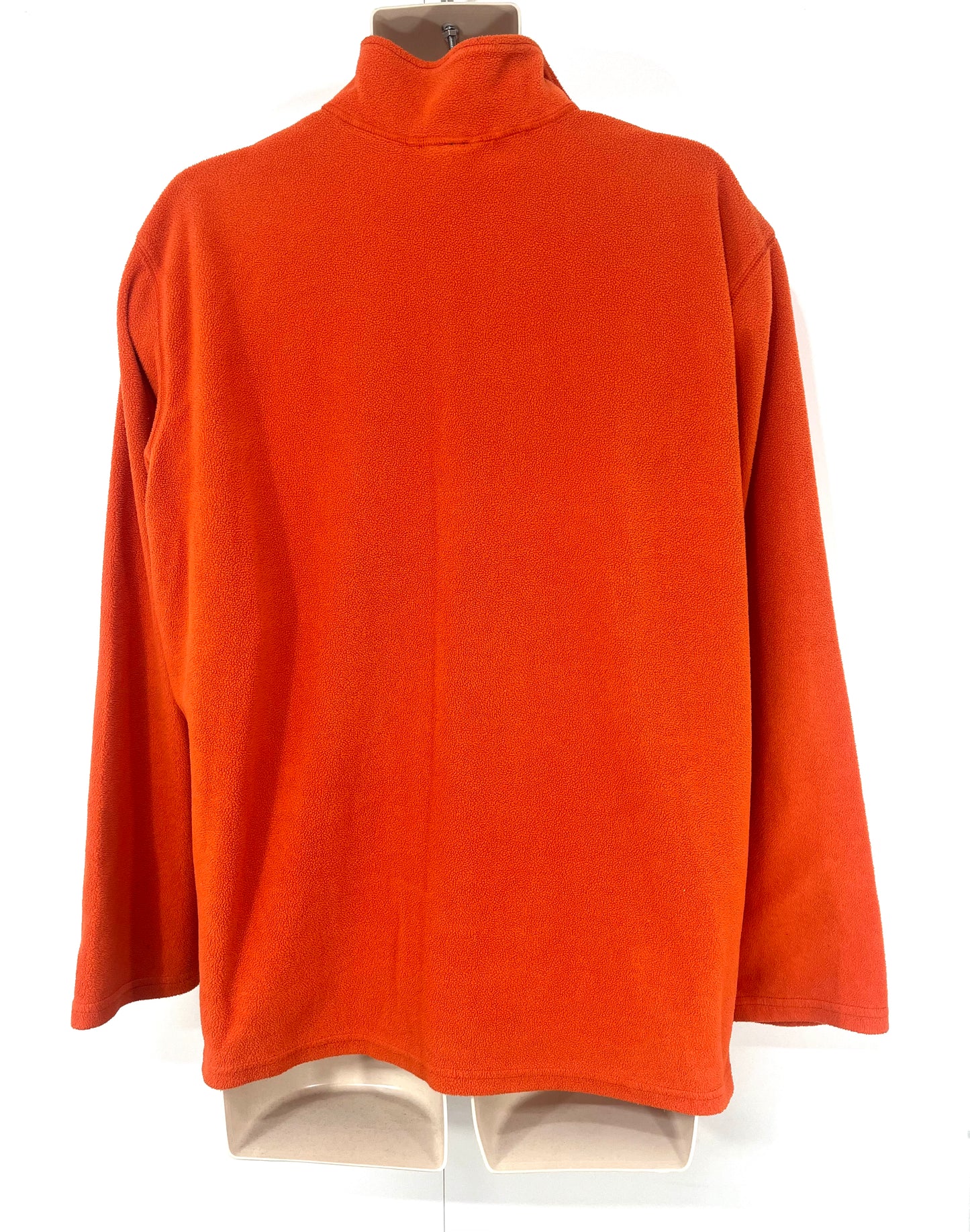 THE NORTH FACE Orange Soft Lightweight Performance Hiking Mens High Zip Neck Jersey size XL