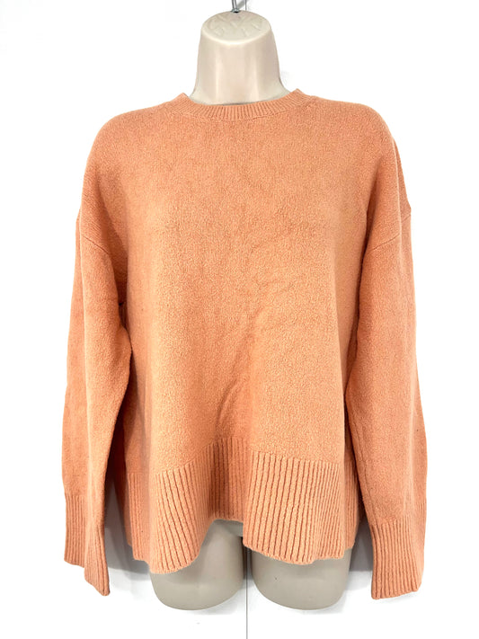 & OTHER STORIES Dusky Orange WOOL COTTON Blend Women's Jumper UK 12 14 M
