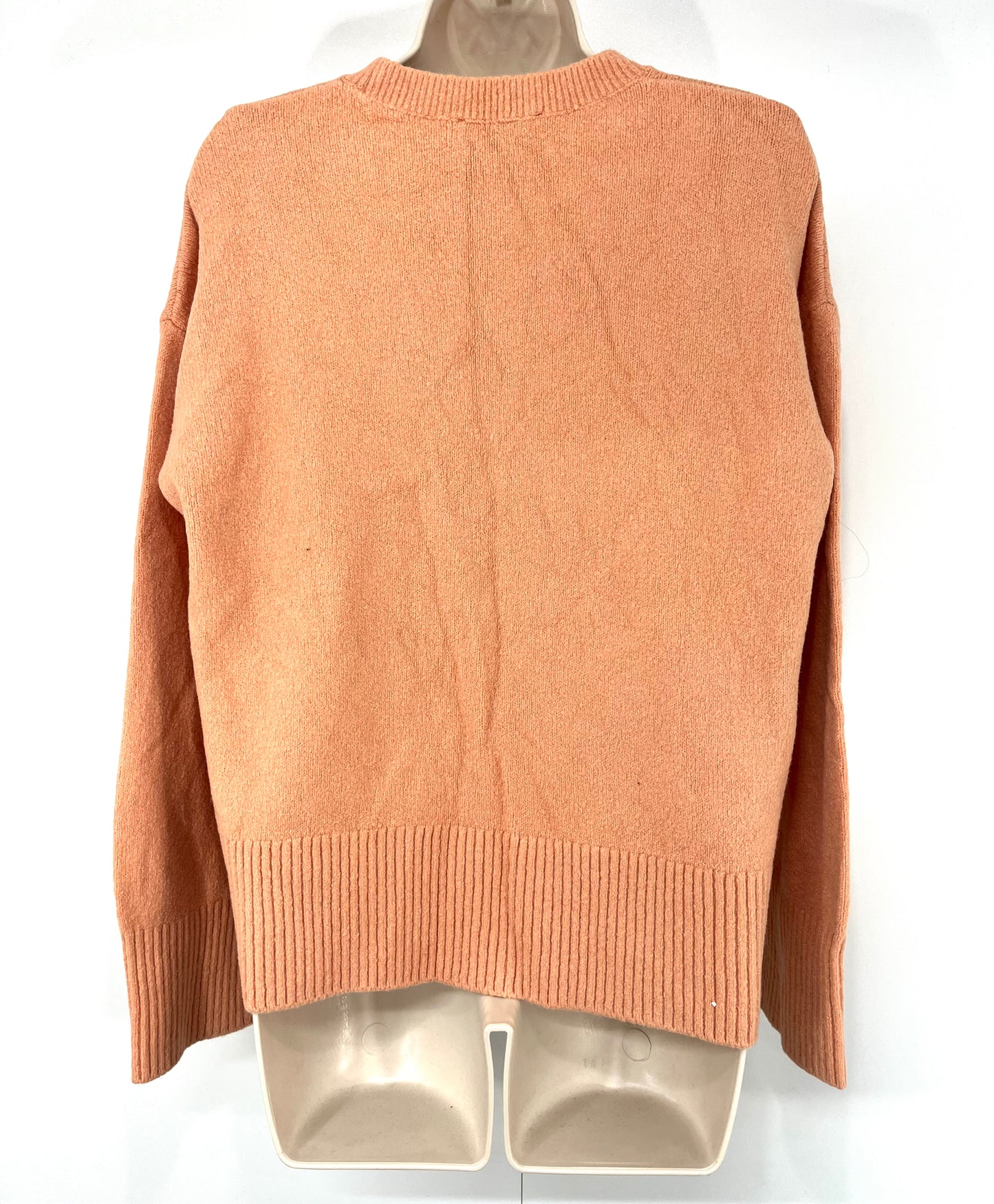 & OTHER STORIES Dusky Orange WOOL COTTON Blend Women's Jumper UK 12 14 M