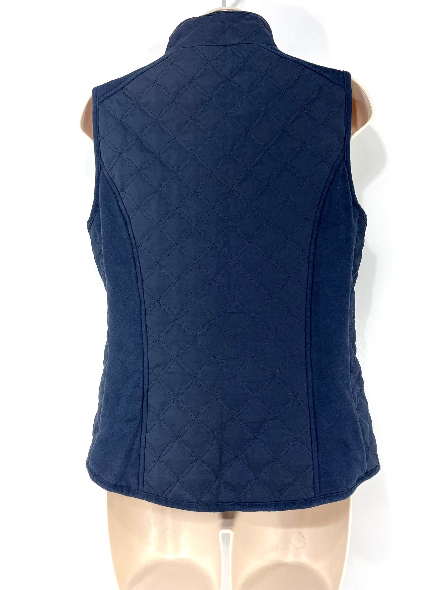 LAURA ASHLEY Lightweight Padded Women's Navy Bodywarmer Jacket Gilet UK 10