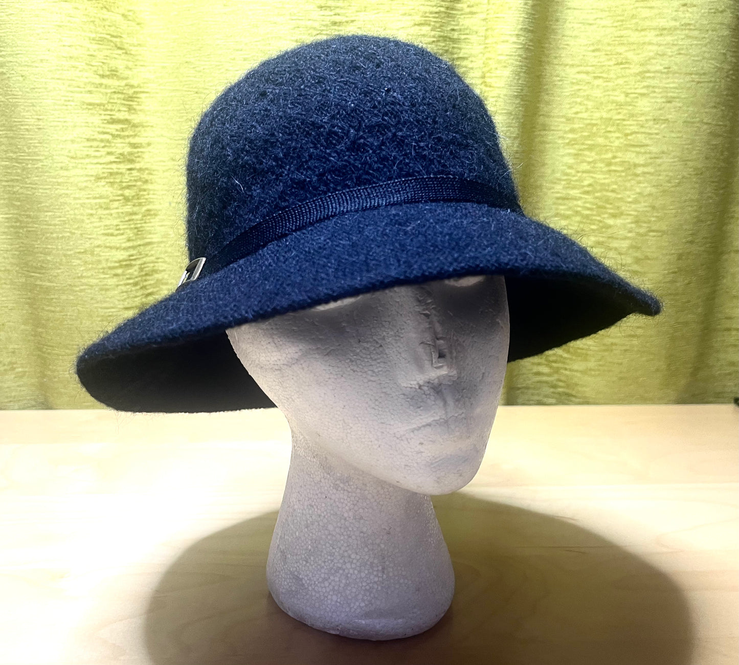 M&S Black WOOL ALPACA Blend Classic Style Women's Bucket Hat size S M NEW