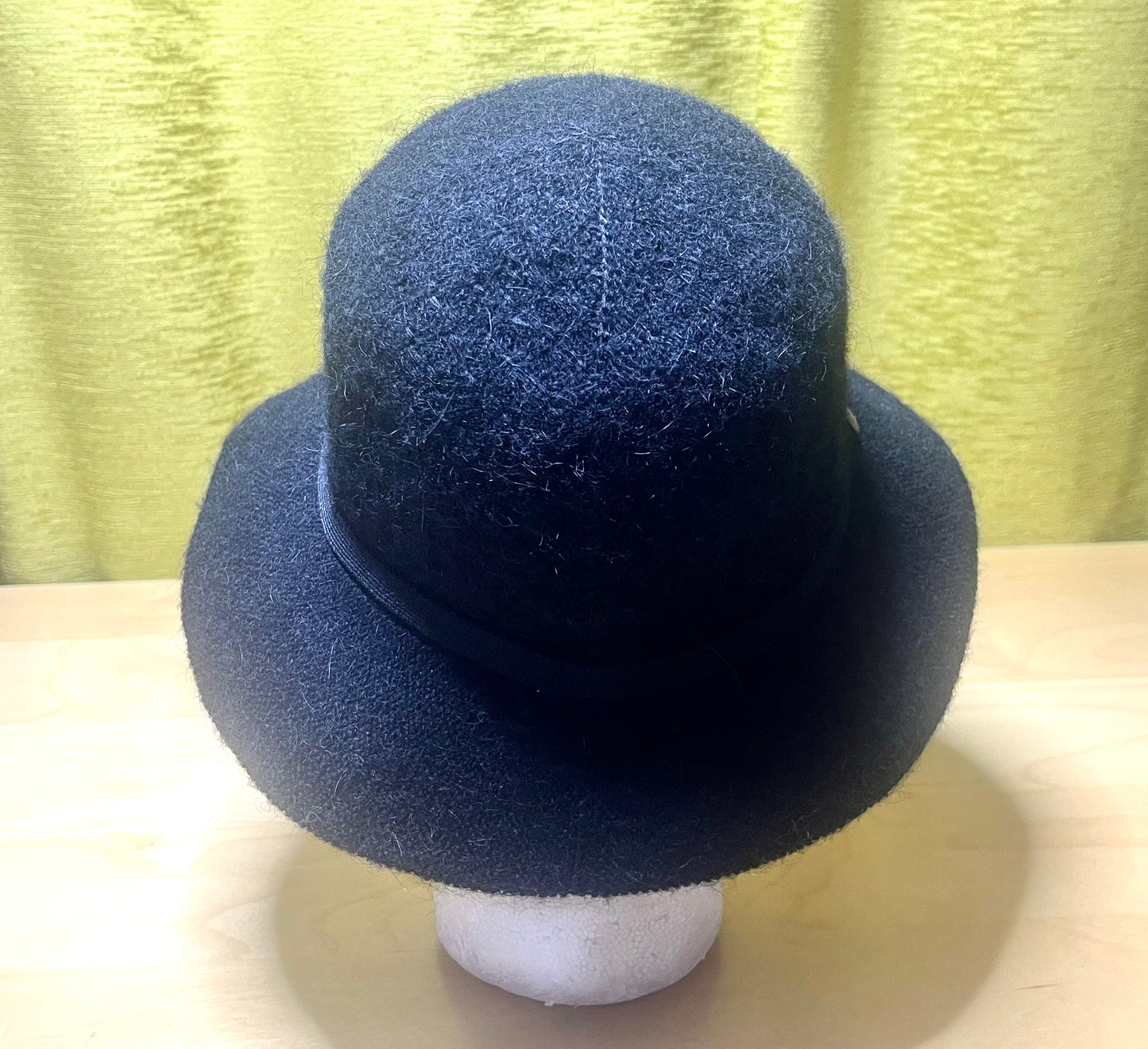 M&S Black WOOL ALPACA Blend Classic Style Women's Bucket Hat size S M NEW