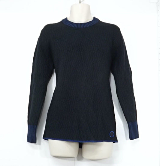 ALLBIRDS Black Soft Chunky Knit MERINO WOOL Mens Crew Neck Jumper size M NEW