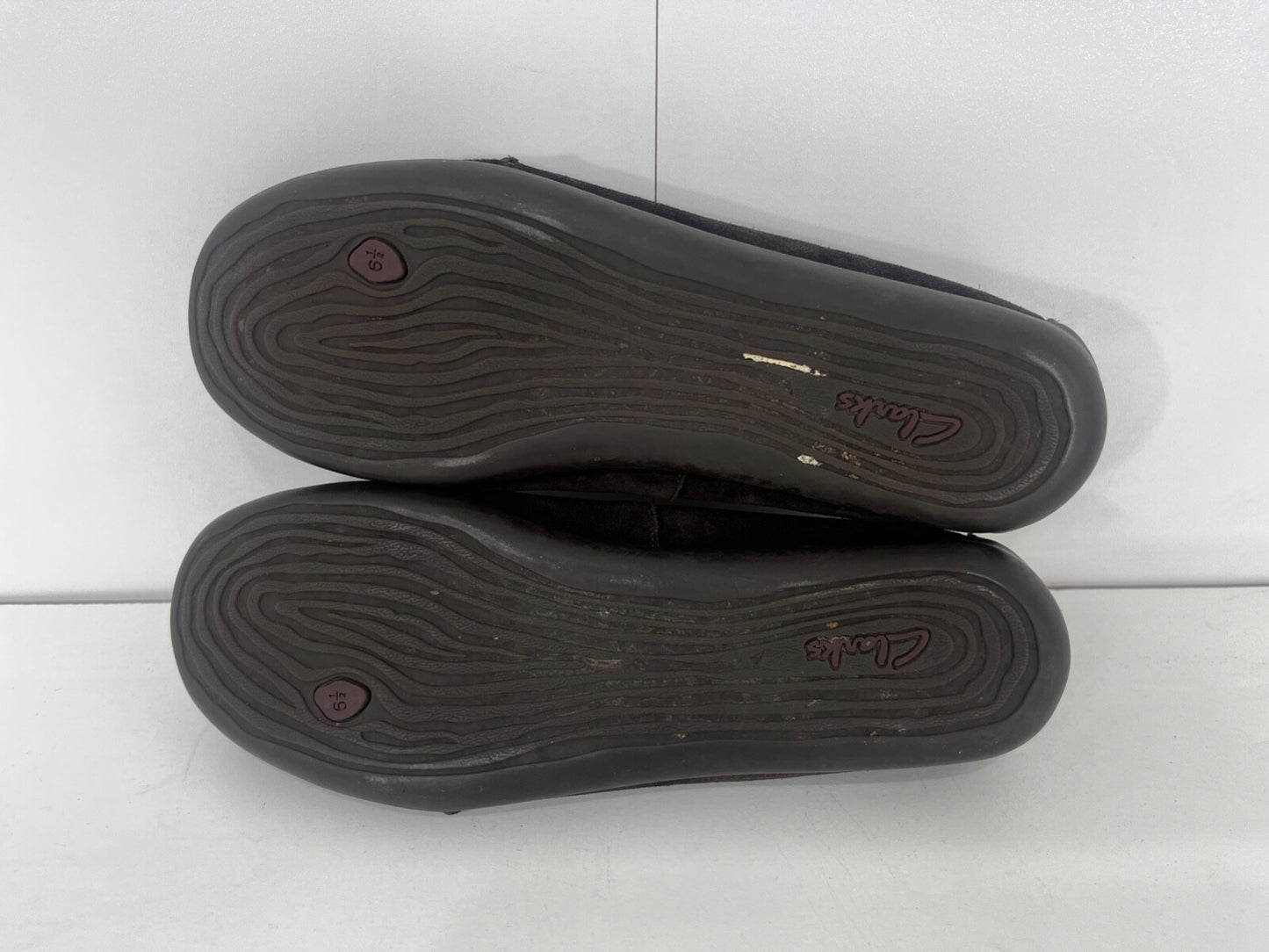 CLARKS Active Air Dark Brown REAL LEATHER Suede Women's Pumps Loafers UK 6.5