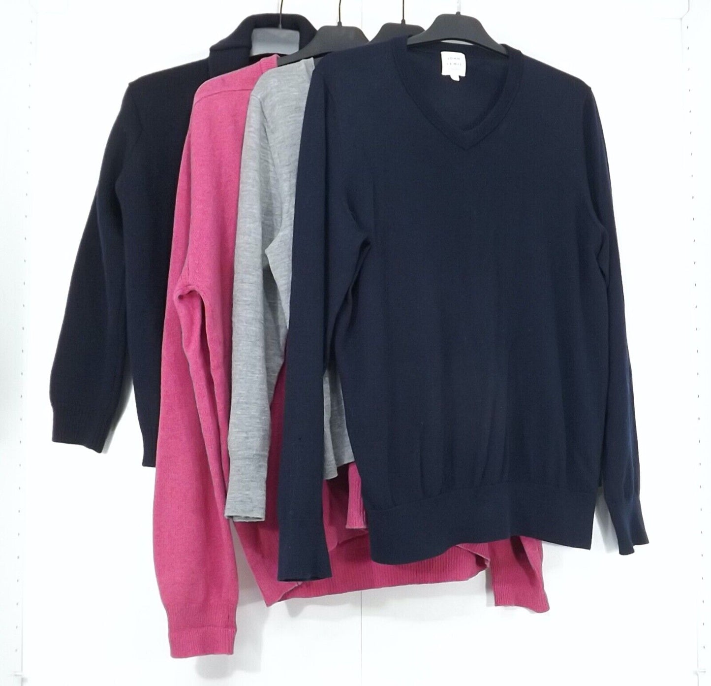 ARCHIE FOAL JOHN LEWIS LYLE&SCOTT BANANA REPUBLIC Upcycling Repair Crafting MERINO WOOL Mens 4 Jumpers Bundle