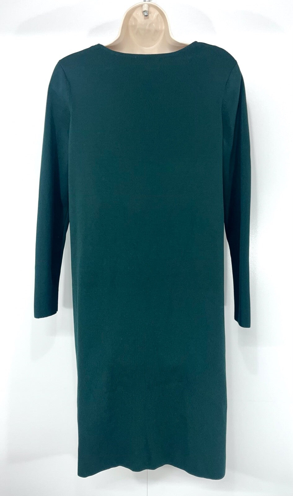 COS Soft Thin Knit Relaxed Fit Women's Dark Green A-Line Jumper Tunic UK 8 10 S