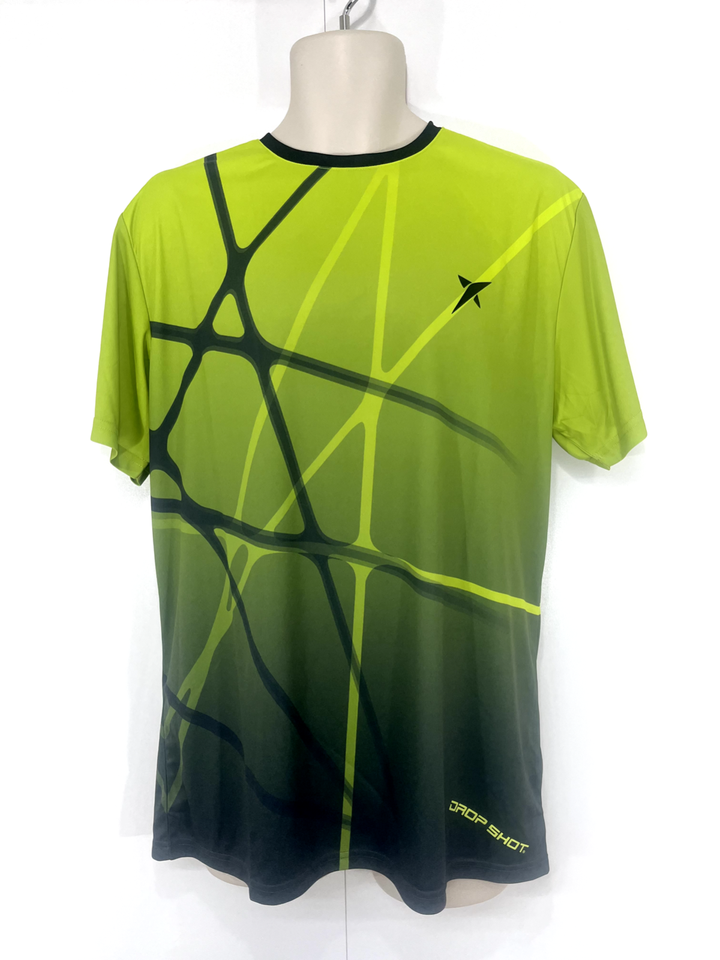 DROP SHOT Green Mix Soft Thin Jersey Mens BRUNO Crew Neck T-Shirt size XL NEW