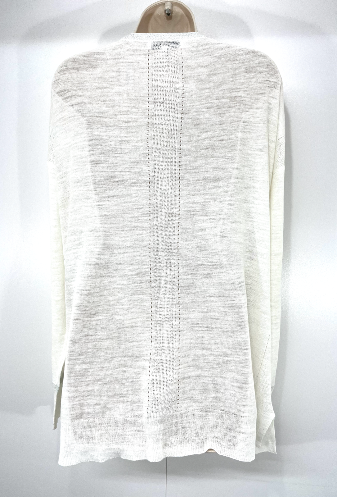 NEXT Cream Soft Thin Knit LINEN Blend Relaxed Fit Women's Cardigan Shrug UK 10