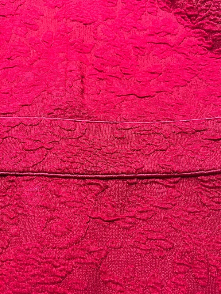 MAX MARA Marella Red Women's Short Shift Dress size UK 8 10 S Floral Jersey SILK Blend