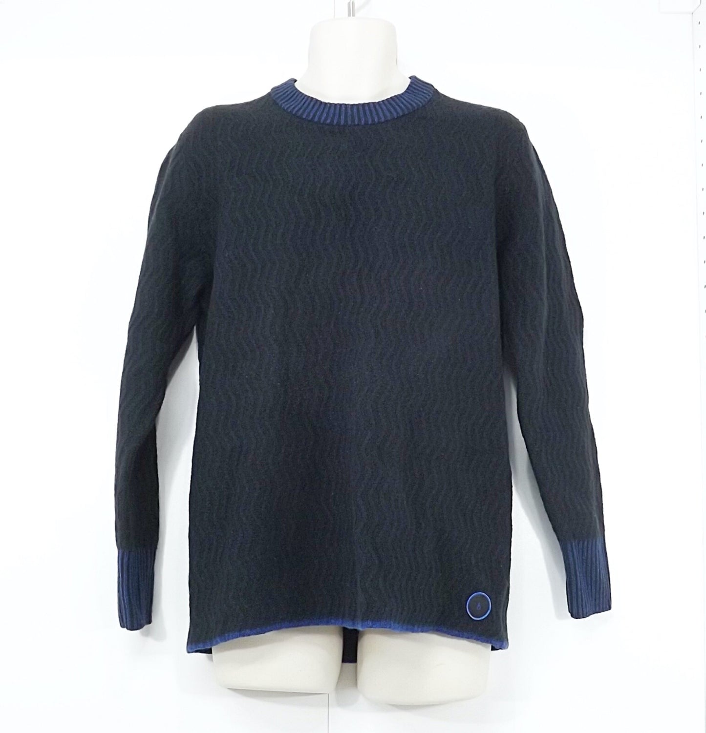 ALLBIRDS Black Soft Chunky Knit MERINO WOOL Mens Crew Neck Jumper size M NEW