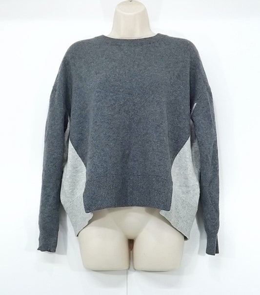 DUFFY Grey Thin Knit Pure CASHMERE Relaxed Fit Women's Boho Jumper UK 12 14 M