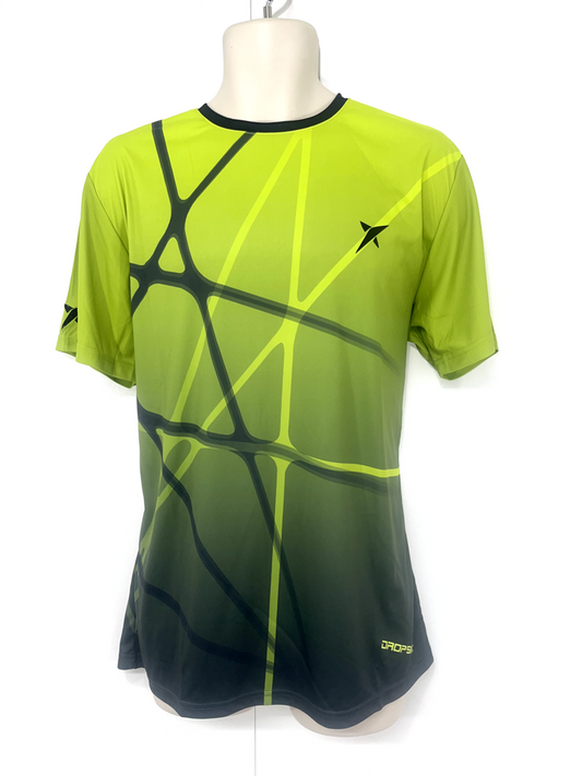 DROP SHOT Green Mix Soft Thin Jersey Mens BRUNO Crew Neck T-Shirt size XL NEW