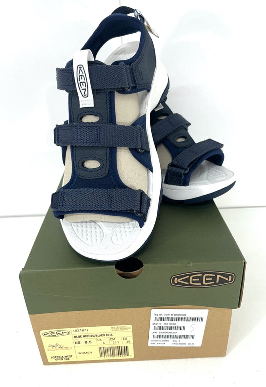 KEEN Waterproof Hiking Casual Women's Navy ASTORIA WEST Sports Sandals UK 6 NEW