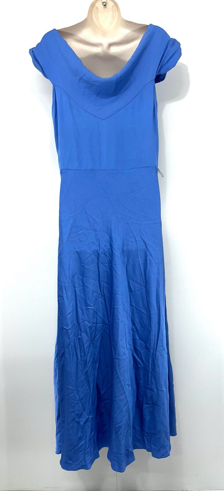 TED BAKER Blue NOEMI Women's Fit & Flare Long Midi Dress UK 12