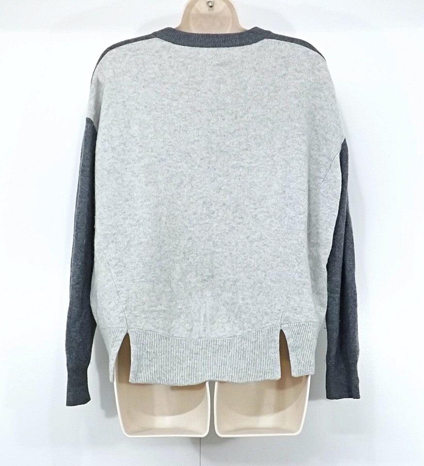DUFFY Grey Thin Knit Pure CASHMERE Relaxed Fit Women's Boho Jumper UK 12 14 M